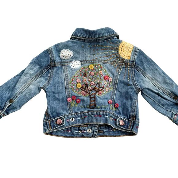Gap Other - Gap Infant Girl Tree House Denim Jacket 12-18M